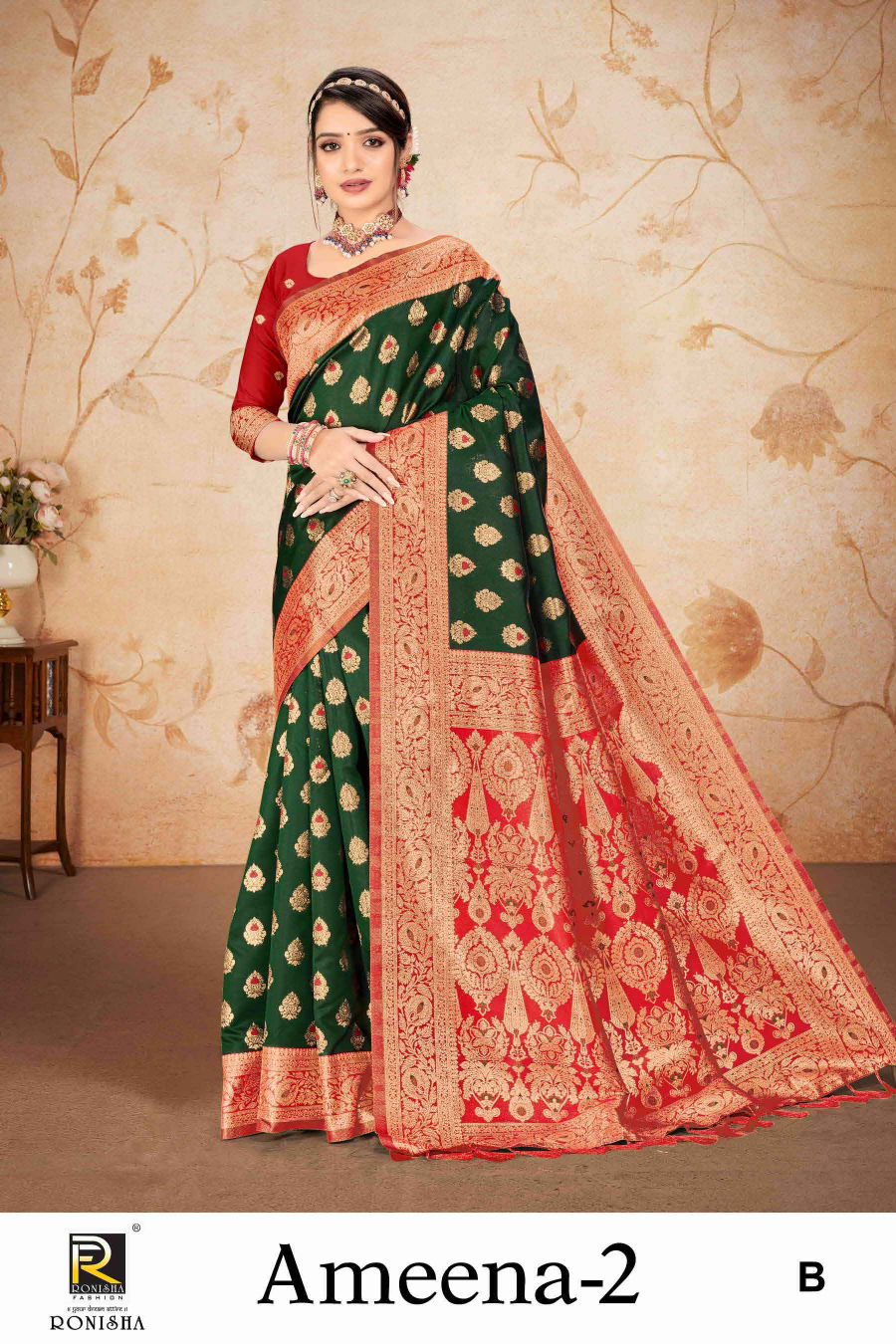 Ameena 2 By Ronisha Designer Banarasi Silk Sarees Order In India
